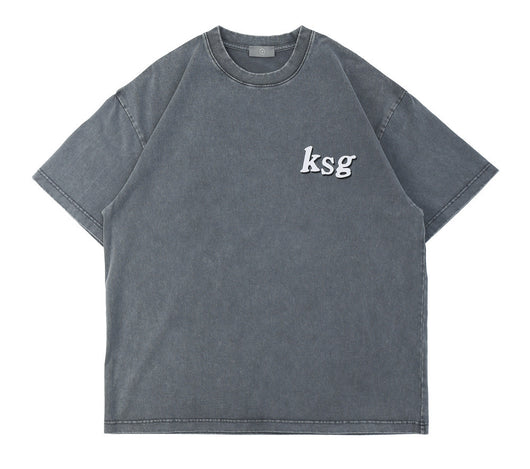 Camiseta Estilo Europeo con Estampado de Letras para Hombre