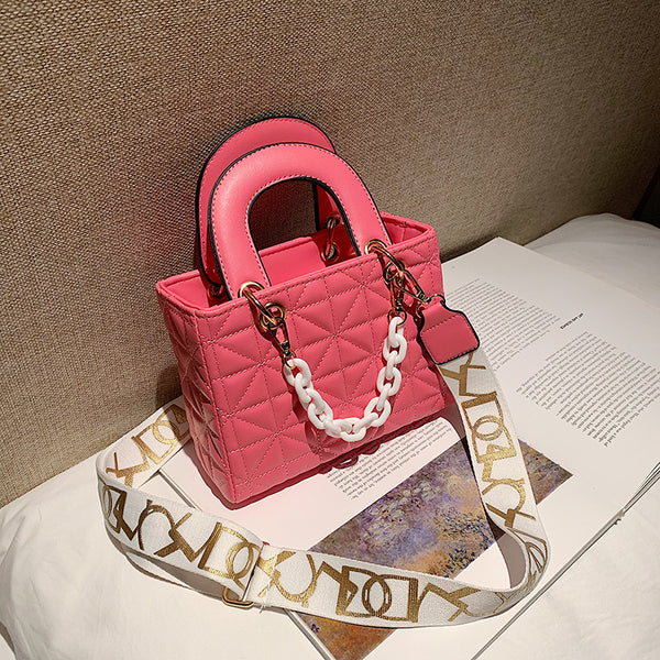 Bolso Bandolera Cuadrado Estilo Western con Textura Premium