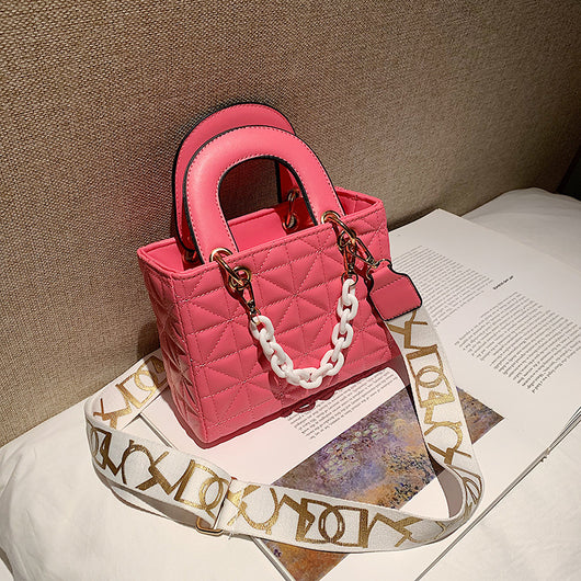 Bolso Bandolera Cuadrado Estilo Western con Textura Premium