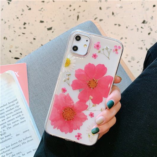 Funda Transparente de Flores Reales en Epoxi Antiimpacto para Celular - Image 6