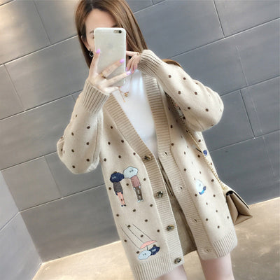 Cardigan Suelto de Punto para Mujer - Abrigo Versátil Primavera Otoño - Image 11