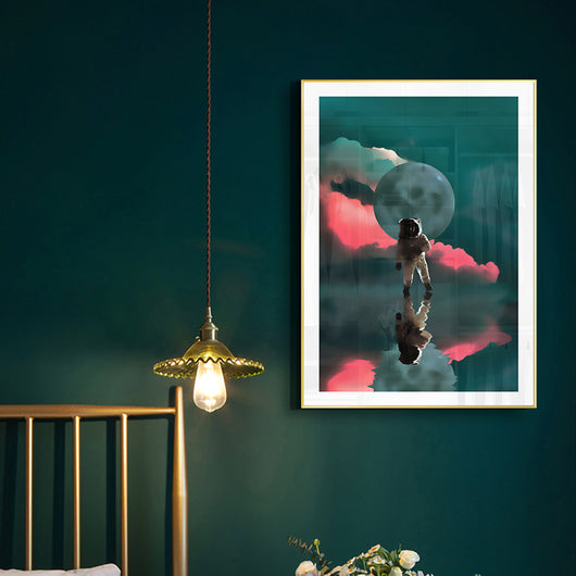 Cuadro Astronauta en la Luna - Lienzo Decorativo para Habitación de Niños - Image 7