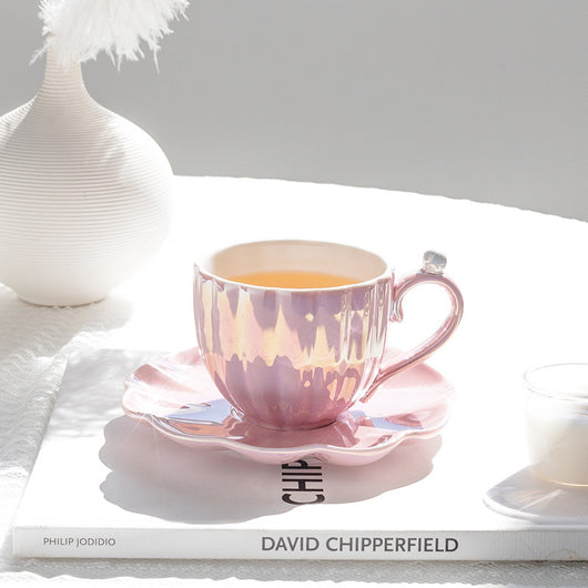 Taza de Café Japonesa Pearl Shell - Diseño Elegante Franc - Image 5