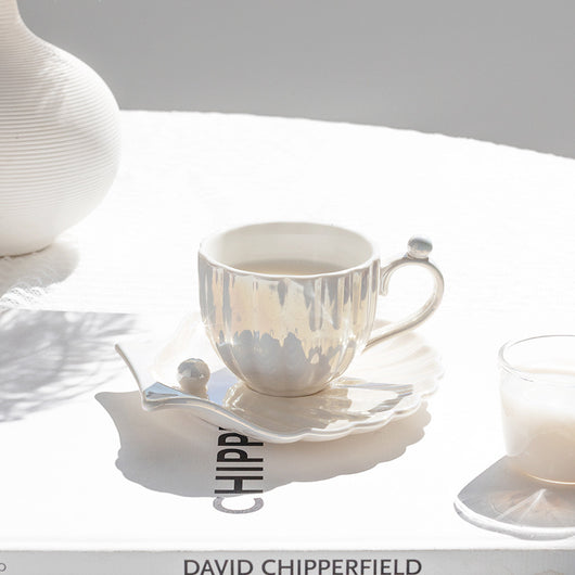 Taza de Café Japonesa Pearl Shell - Diseño Elegante Franc - Image 13