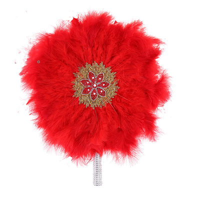Abanico de Plumas Grande para Novia y Damas de Honor - Estilo Africano - Image 15