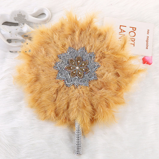 Abanico de Plumas Grande para Novia y Damas de Honor - Estilo Africano - Image 16