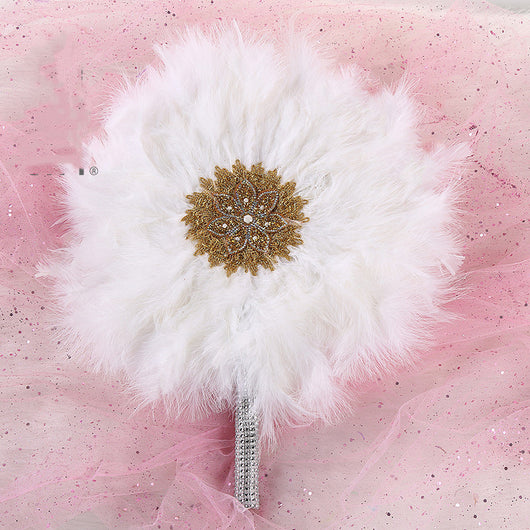 Abanico de Plumas Grande para Novia y Damas de Honor - Estilo Africano - Image 24