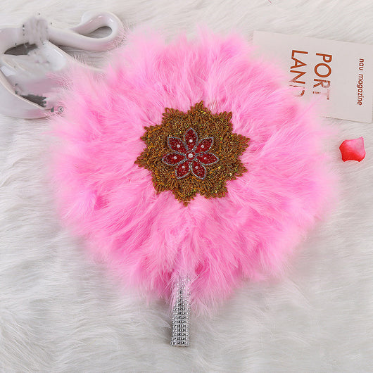 Abanico de Plumas Grande para Novia y Damas de Honor - Estilo Africano - Image 4