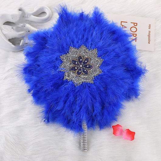 Abanico de Plumas Grande para Novia y Damas de Honor - Estilo Africano - Image 6