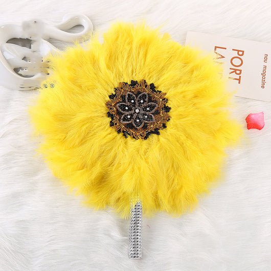 Abanico de Plumas Grande para Novia y Damas de Honor - Estilo Africano - Image 10