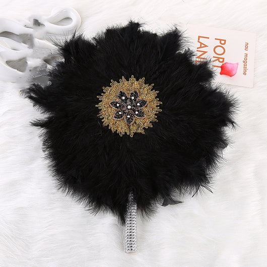 Abanico de Plumas Grande para Novia y Damas de Honor - Estilo Africano - Image 11