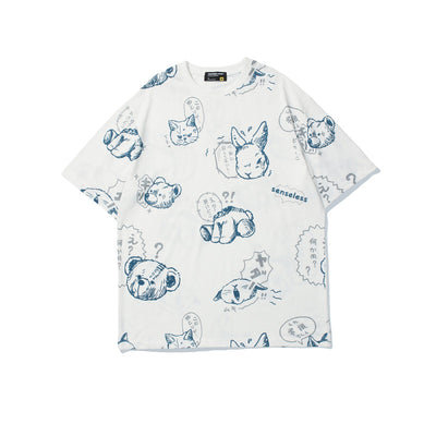 Camiseta Estampado Retro Anime Japonés para Hombre - Moda Urbana - Image 11