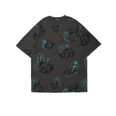 Camiseta Estampado Retro Anime Japonés para Hombre - Moda Urbana - Image 3