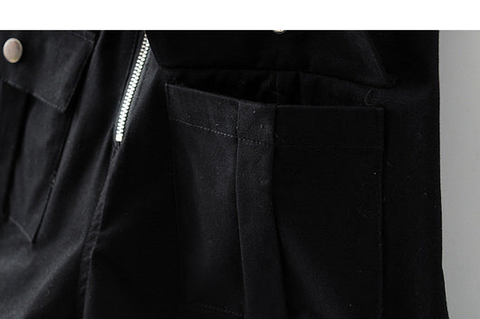 Mono Corto Mujer con Tirantes y Cintura Ancha Ajustable - Image 8