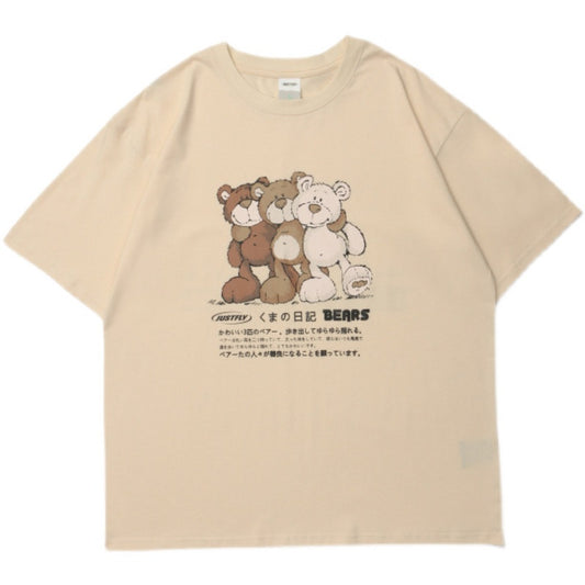Playera Infantil Estampado Osito de Algodón