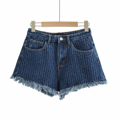 Shorts Denim Irregular Deshilachado Cintura Baja para Mujer - Image 6