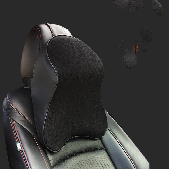 Almohada de Espuma Viscoelástica para Auto - Soporte Cervical y Lumbar