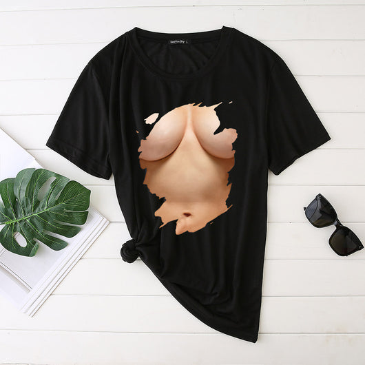 Camiseta Divertida Talla Grande para Mujer - Diseño Irónico Manga Corta - Image 3