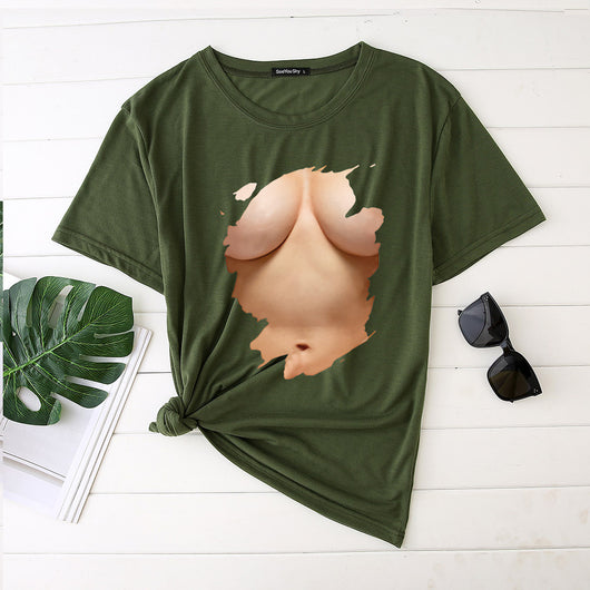 Camiseta Divertida Talla Grande para Mujer - Diseño Irónico Manga Corta - Image 8