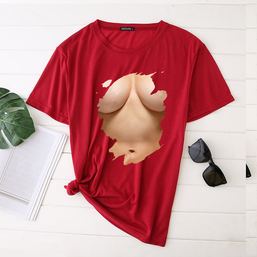 Camiseta Divertida Talla Grande para Mujer - Diseño Irónico Manga Corta - Image 6