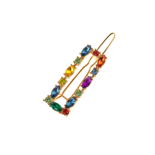 Set de 4 Pinzas para Cabello en Aleación con Perlas - Clips Rectos Premium para Mujer