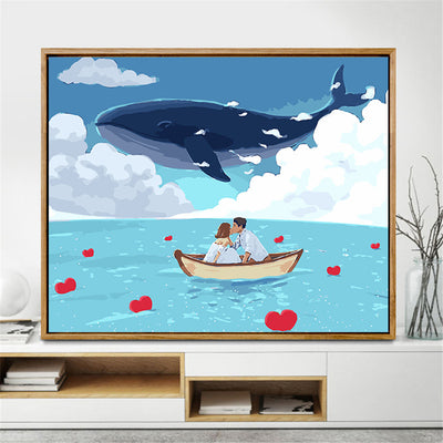 Kit de Pintura por Números - Hombre y el Océano con Marco Incluido - Image 3