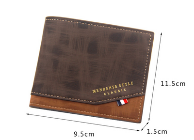 Billetera Corta para Hombre con Estampado Coreano y Bisagra Dorada - Image 8