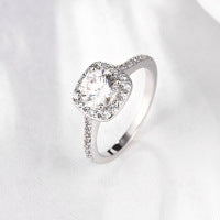 Anillo Oro Rosado Mujer con Circonia y Diamante - Diseño Europeo Moderno - Image 4
