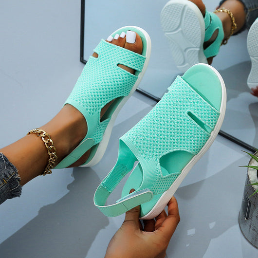 Zapatos Deportivos Malla Transpirable Efecto Frosted Punta Pez Viscosa - Image 11