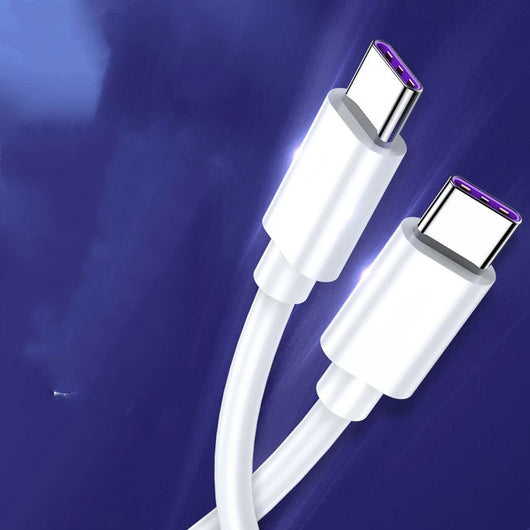 Cable de Carga Rápida USB-C Dual 100W para MacBook y Dispositivos Apple