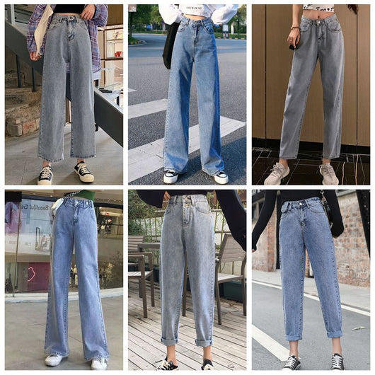Jeans Talle Alto Coreanos para Mujer - Corte Ancho Elegante y Moderno - Image 9