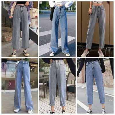 Jeans Talle Alto Coreanos para Mujer - Corte Ancho Elegante y Moderno - Image 3