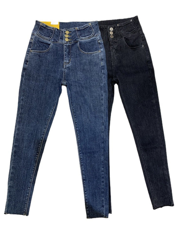Jeans Talle Alto Coreanos para Mujer - Corte Ancho Elegante y Moderno