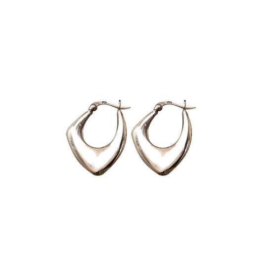 Aretes Geométricos Chapados en Oro Real con Plata 925 - Diseño Minimalista Moderno - Image 3