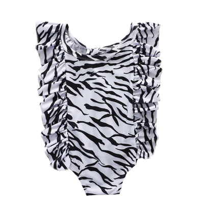 Enterizo de Baño Infantil a Rayas sin Mangas con Diseño Triangular - Image 11