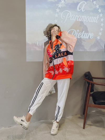 Chaqueta Béisbol Mujer Primavera con Lentejuelas - Corte Holgado - Image 6