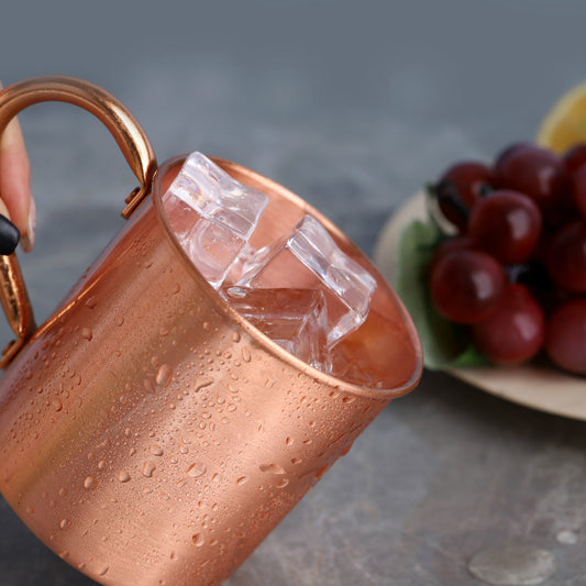Vaso de Cobre para Cócteles y Bebidas Frías - Taza Premium de Cobre Puro