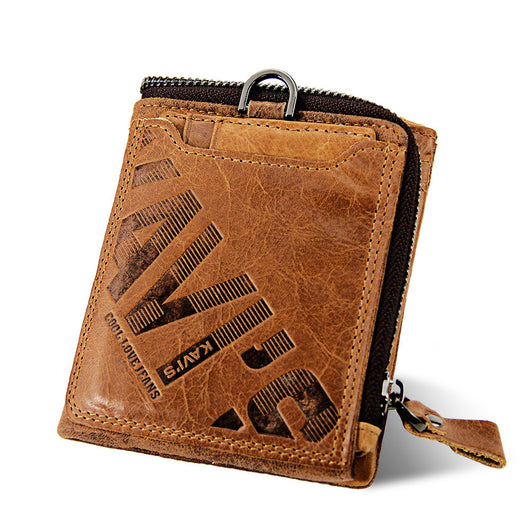 Billetera Vintage de Cuero para Hombre con Compartimentos Multifuncionales - Image 4
