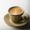 Taza de Café Retro Japonesa Artesanal de Cerámica con Plato