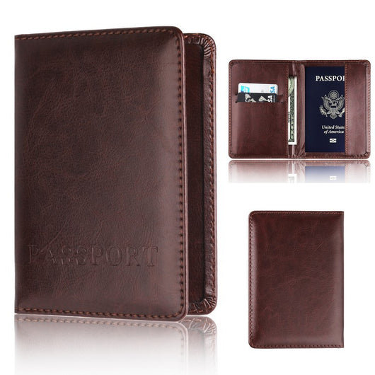 Cartera Pasaporte de Cuero Premium con Compartimentos de Boletos - Image 10