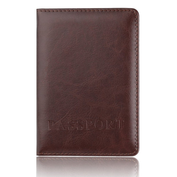 Cartera Pasaporte de Cuero Premium con Compartimentos de Boletos