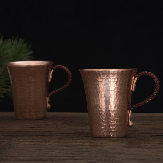 Vaso de Cobre Puro Hecho a Mano - Taza Gruesa de Cobre Premium - Image 4