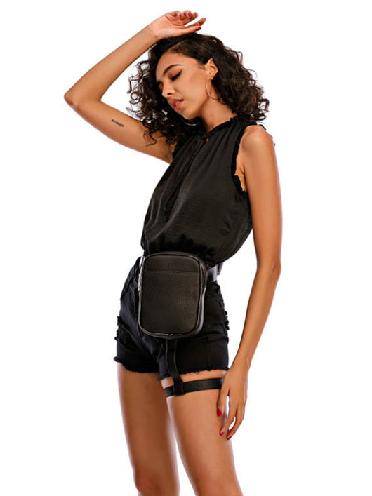 Bolsa de Cintura y Pierna Deportiva PU - Versátil para Cualquier Estilo - Image 6