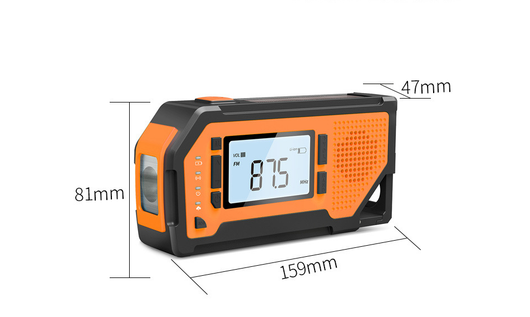 Linterna Solar de Emergencia Multifunción con Carga Manual y Radio - Image 6