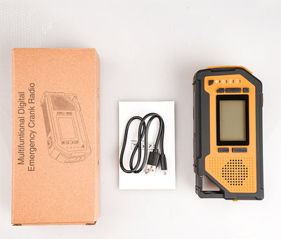 Linterna Solar de Emergencia Multifunción con Carga Manual y Radio - Image 3