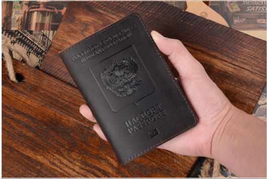 Cartera Pasaporte Cuero Retro - Organizador de Documentos de Viaje - Image 22