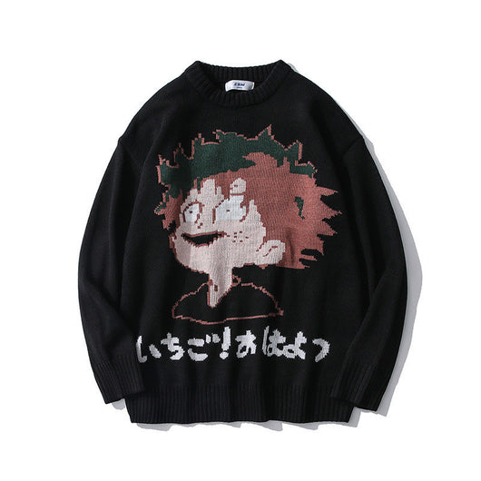 Suéter Holgado con Estampado Cartoon para Hombre - Image 2