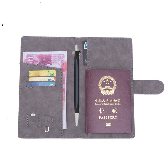 Cartera de Pasaporte Ultradelgada con Cierre Simple para Viajes Internacionales - Image 2