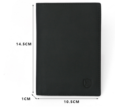 Cartera Pasaporte de Cuero Genuino con Compartimento para Documentos de Viaje - Image 7