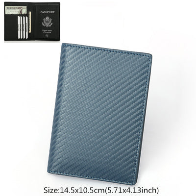 Cartera Pasaporte de Cuero Genuino con Compartimento para Documentos de Viaje - Image 13